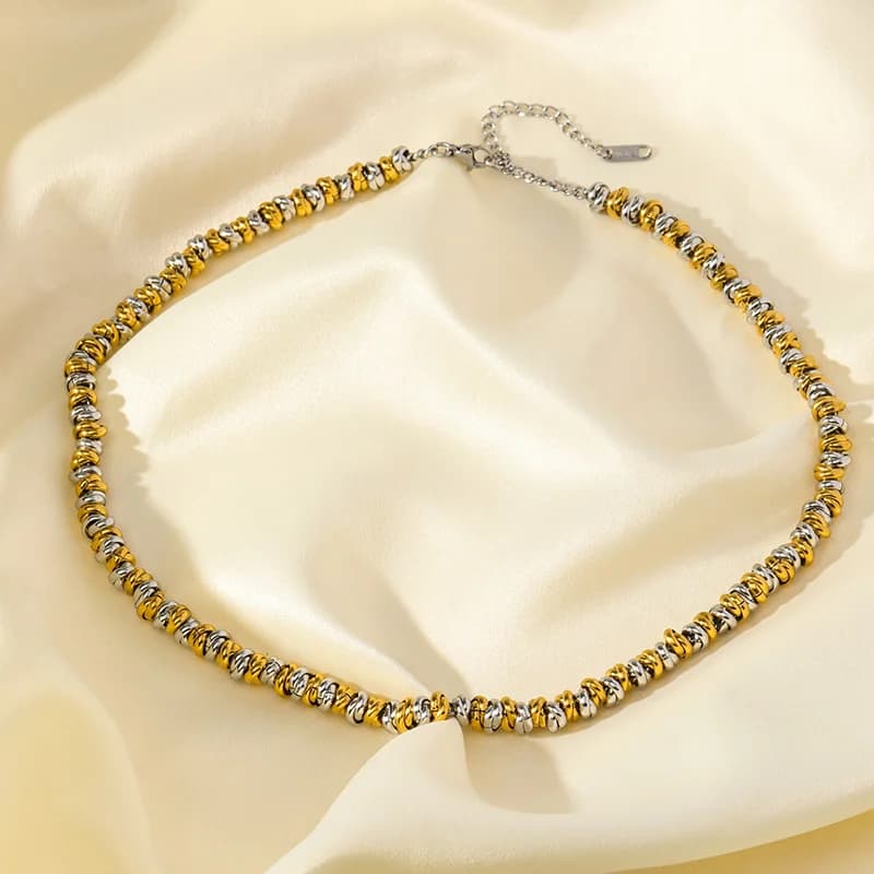 Thick Stainless Steel Neck Chain, Gold Color