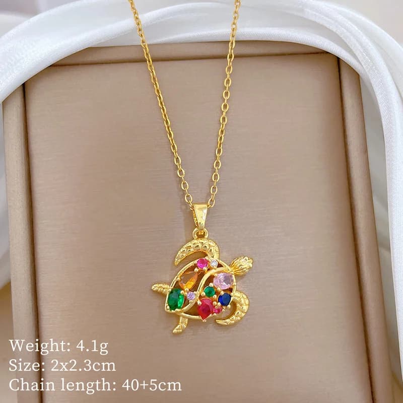 Dây Chuyền Mặt Dây Trái Tim Đá Zircon Lấp Lánh