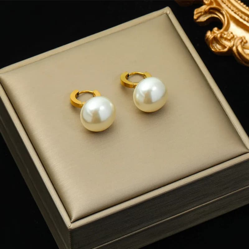 Irregular Pearl Tassel Drop Dangle Earrings