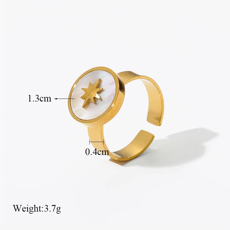 Nhẫn hở điều chỉnh bằng thép không gỉ cho nữ